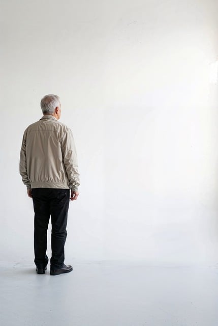 alzheimer, dementia, confusion, isolation, memory loss, disorientation, wandering, loneliness, cognitive decline, emptiness, silence, forgotten, searching, detachment, vulnerability, withdrawal, fading, stillness, uncertainty, disconnection, caregiver absence, mental fog, solitude, progression, ai generated